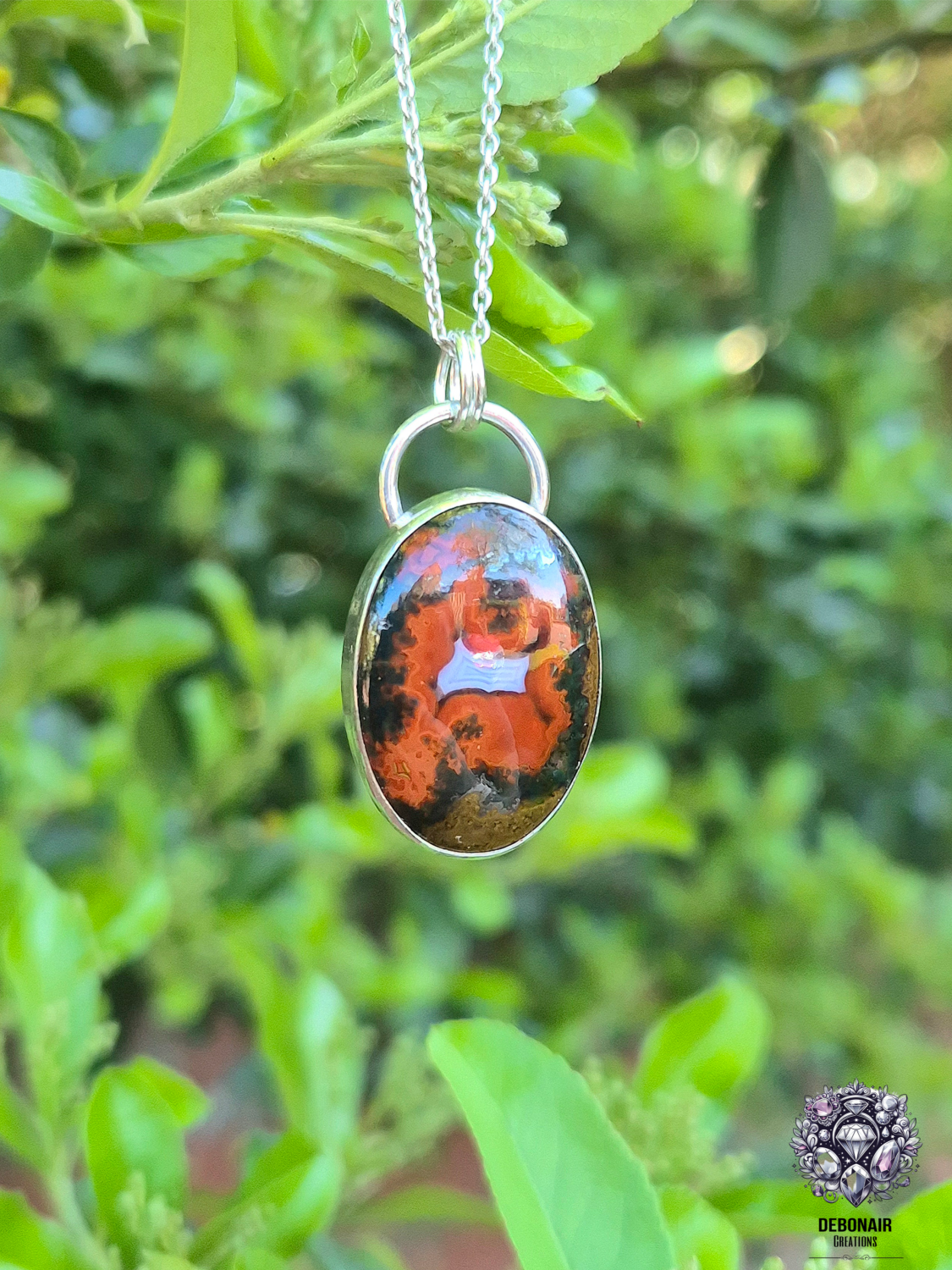 PENDANT ONLY - Seam Agate Sterling Silver Pendant PENDANT ONLY - Seam Agate Sterling Silver Pendant