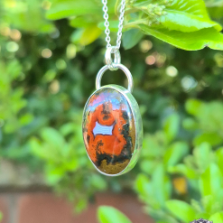 PENDANT ONLY - Seam Agate Sterling Silver Pendant 5 PENDANT ONLY - Seam Agate Sterling Silver Pendant 5