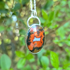 PENDANT ONLY - Seam Agate Sterling Silver Pendant 2 PENDANT ONLY - Seam Agate Sterling Silver Pendant 2