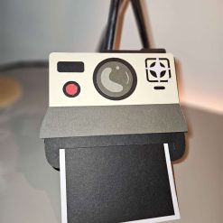 Handcrafted Polaroid Camera Card - With Blank template to add your photo.