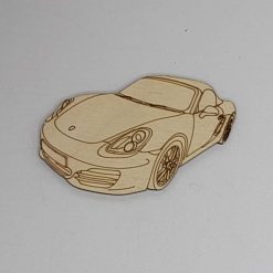 Porsche Boxster Handmade Wooden Magnet