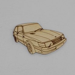 Saab 900 Classic Handmade Wooden Magnet