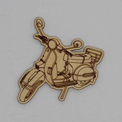 Scooter Handmade Wooden Magnet