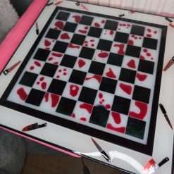 Horror themed chess board