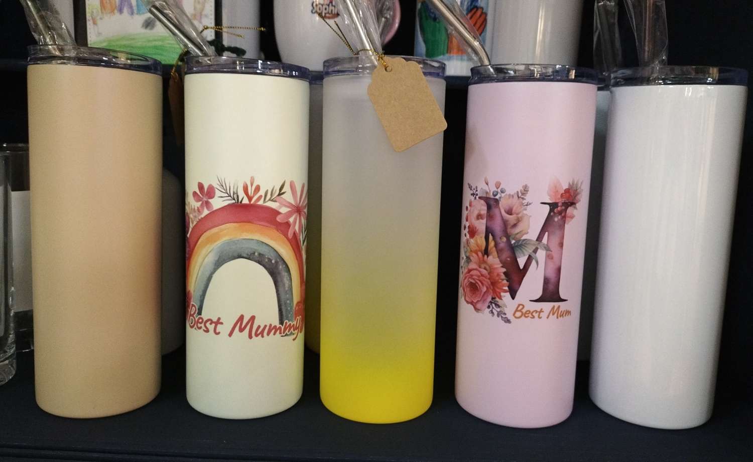 Personalised Tumbler & Straw Personalised Tumbler & Straw