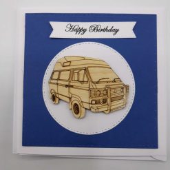 Handmade T25 Westfalia Joker Birthday Card
