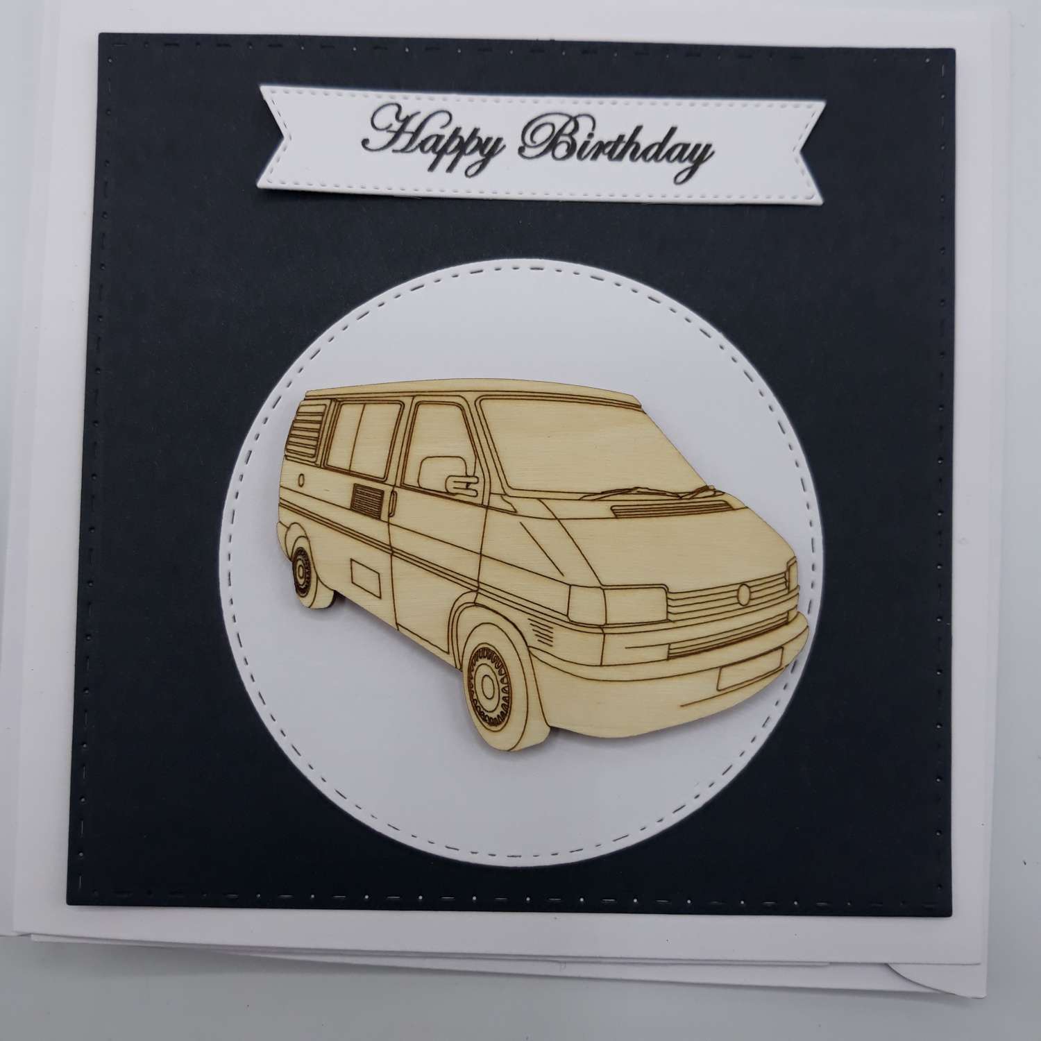 Handmade T4 Camper Birthday Card Handmade T4 Camper Birthday Card
