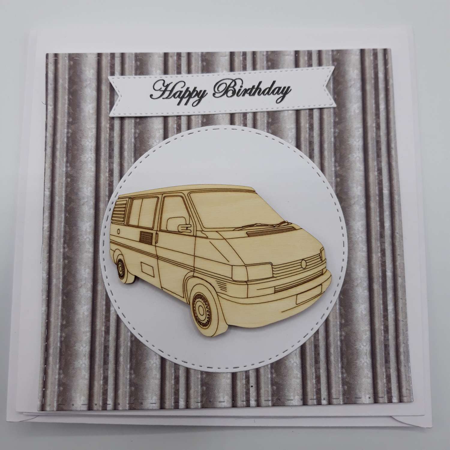 Handmade T4 Camper Birthday Card Handmade T4 Camper Birthday Card
