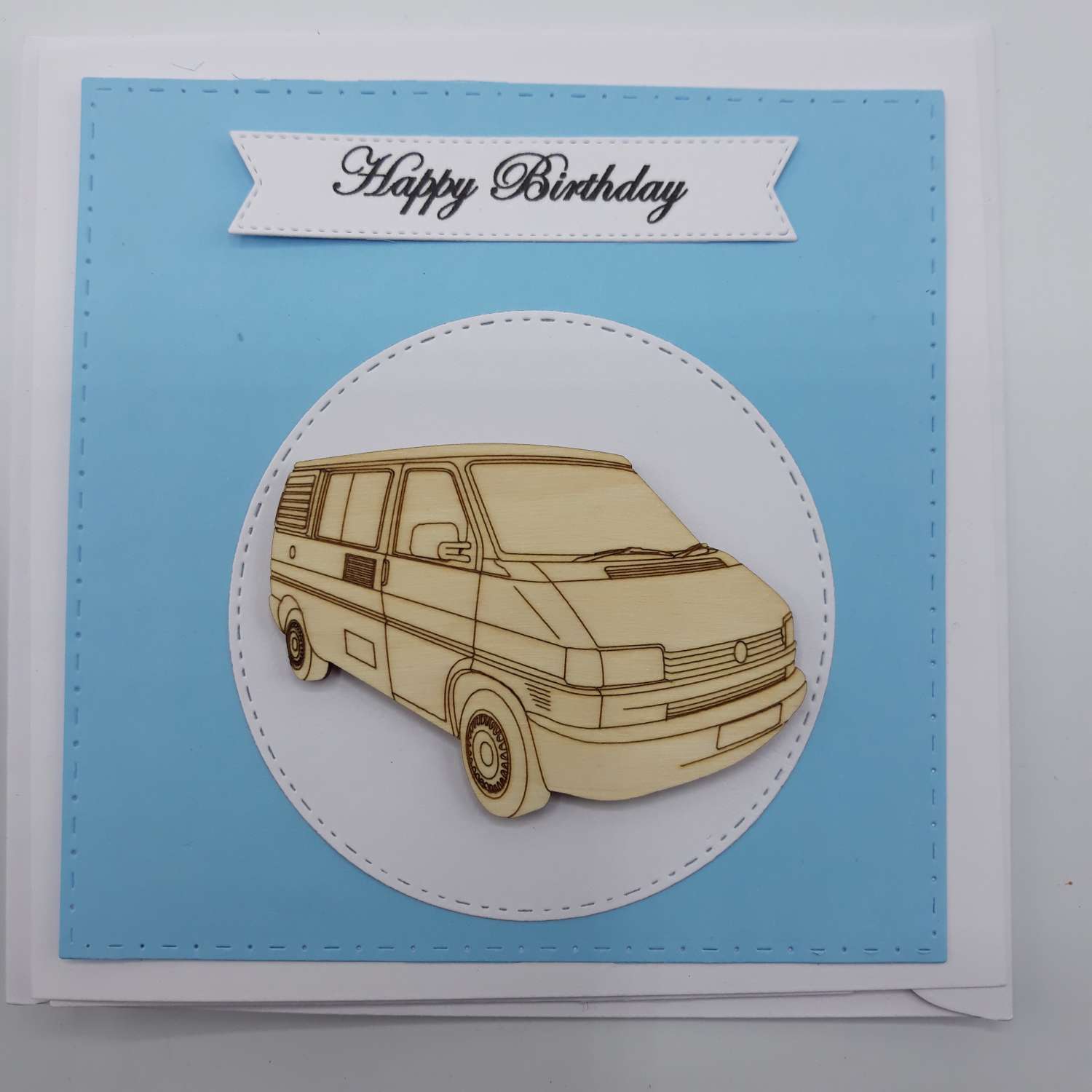 Handmade T4 Camper Birthday Card Handmade T4 Camper Birthday Card