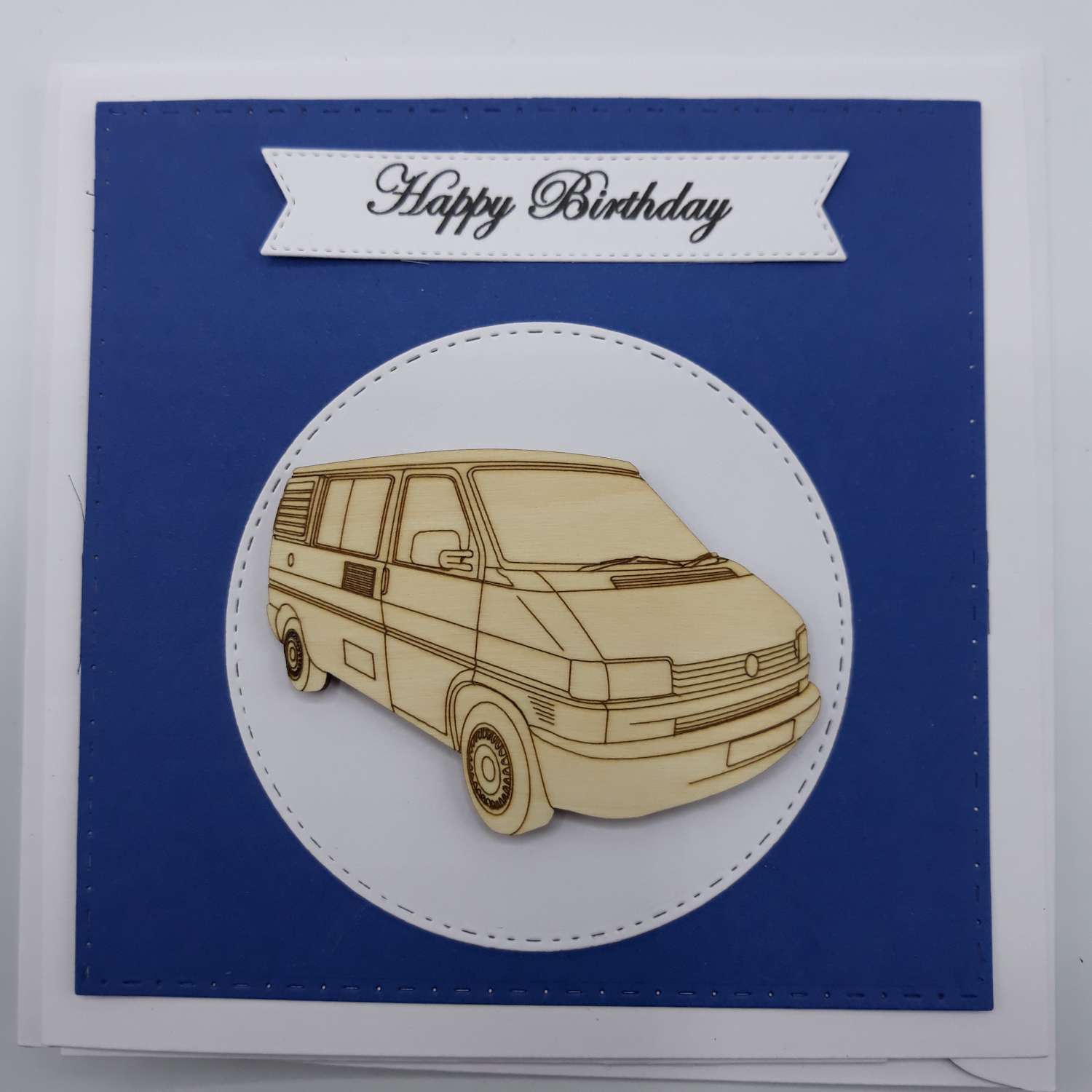 Handmade T4 Camper Birthday Card Handmade T4 Camper Birthday Card