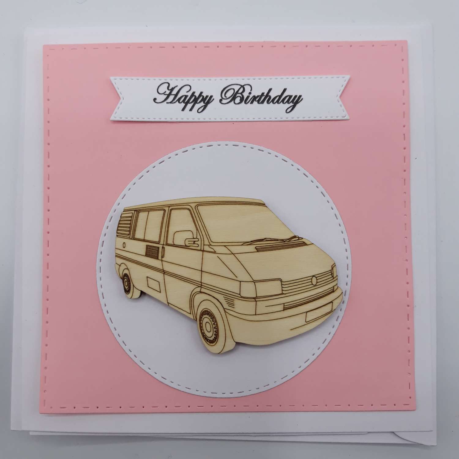 Handmade T4 Camper Birthday Card Handmade T4 Camper Birthday Card