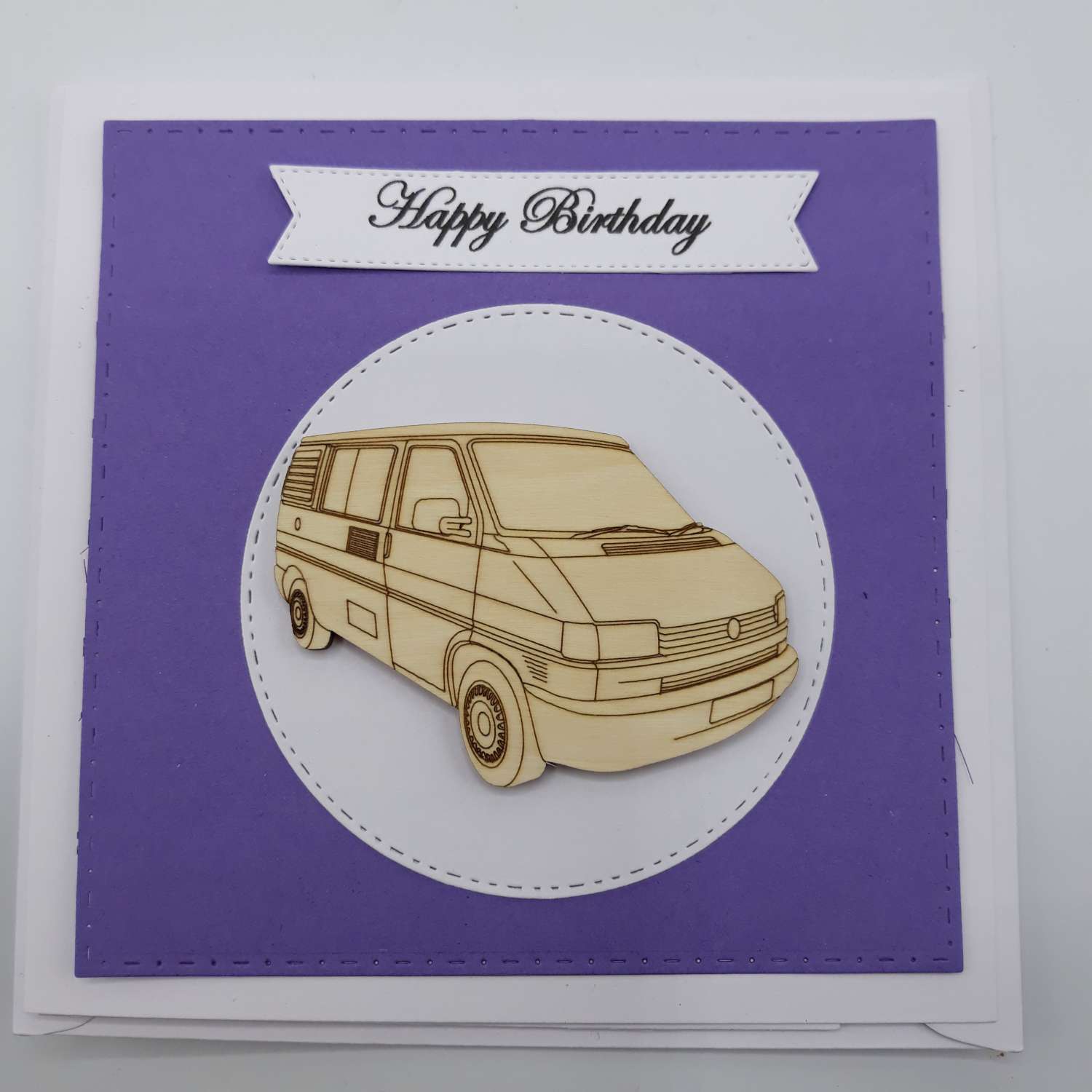 Handmade T4 Camper Birthday Card Handmade T4 Camper Birthday Card
