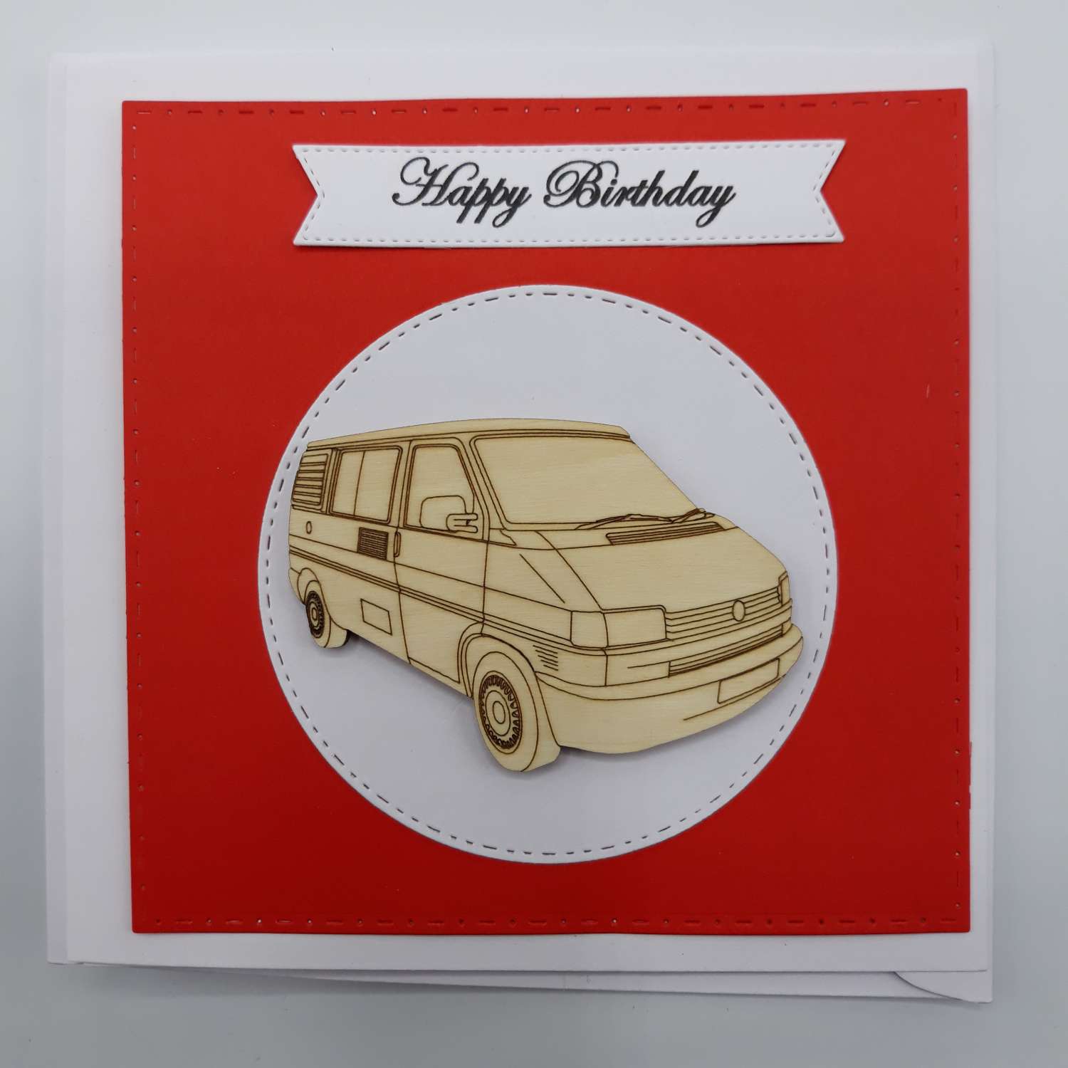 Handmade T4 Camper Birthday Card Handmade T4 Camper Birthday Card
