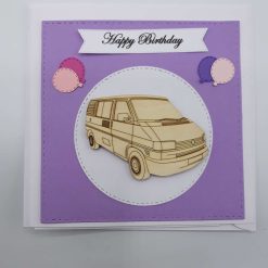 Handmade T4 Camper Birthday Card 11 Handmade T4 Camper Birthday Card 11