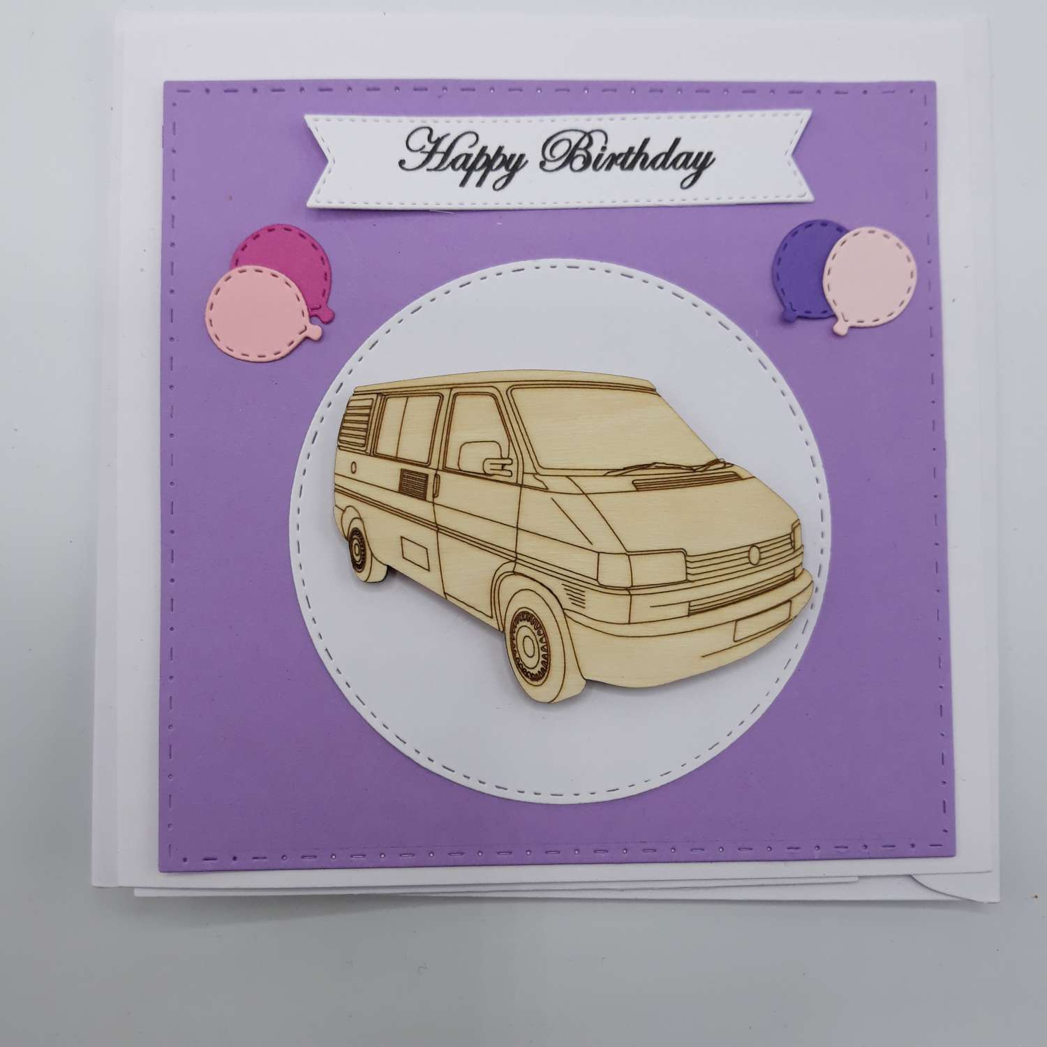 Handmade T4 Camper Birthday Card Handmade T4 Camper Birthday Card