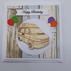 Handmade T4 (high top) Camper Birthday Card