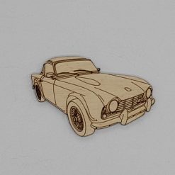 Triumph TR4 Handmade Wooden Magnet