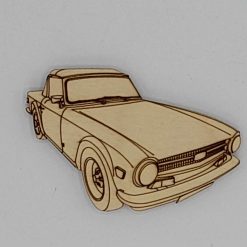 Triumph TR6 Handmade Wooden Magnet