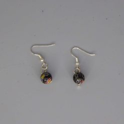 rainbow stripe Beaded Earrings length 2.2cm width 8mm