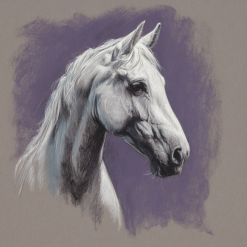 Original Pastel Horse Portrait