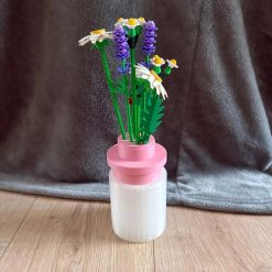 Round 1x1 Vase  Removable Lid  with optional flower frog for LEGO Botanicals (Copy)