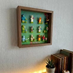 Lego Minifigures series 27 and 28 mounted displayed