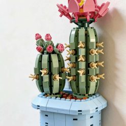 Brick flowering cactus 11509 wall mount compatible with Lego - bracket - invisible - solution - floating - modern