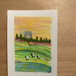ACEO card. Original acrylic