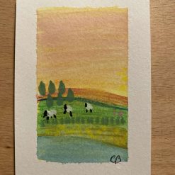 ACEO card. Original acrylic