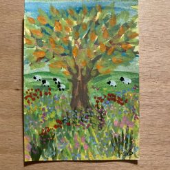 ACEO card. Original acrylic