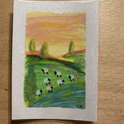 ACEO card. Original acrylic