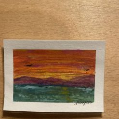 ACEO card. Original acrylic