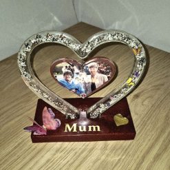 Personalised Memorial Cremation/Ashes Photo frame.  Ornaments/keepsake.