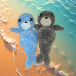 Handmade Crochet Seal Plush | Baby‑Safe UKCA Tested Toy | Unique Newborn & Birthday Gift