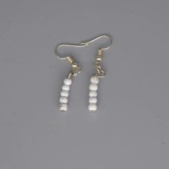 rainbow stripe Beaded Earrings length 2.2cm width 8mm