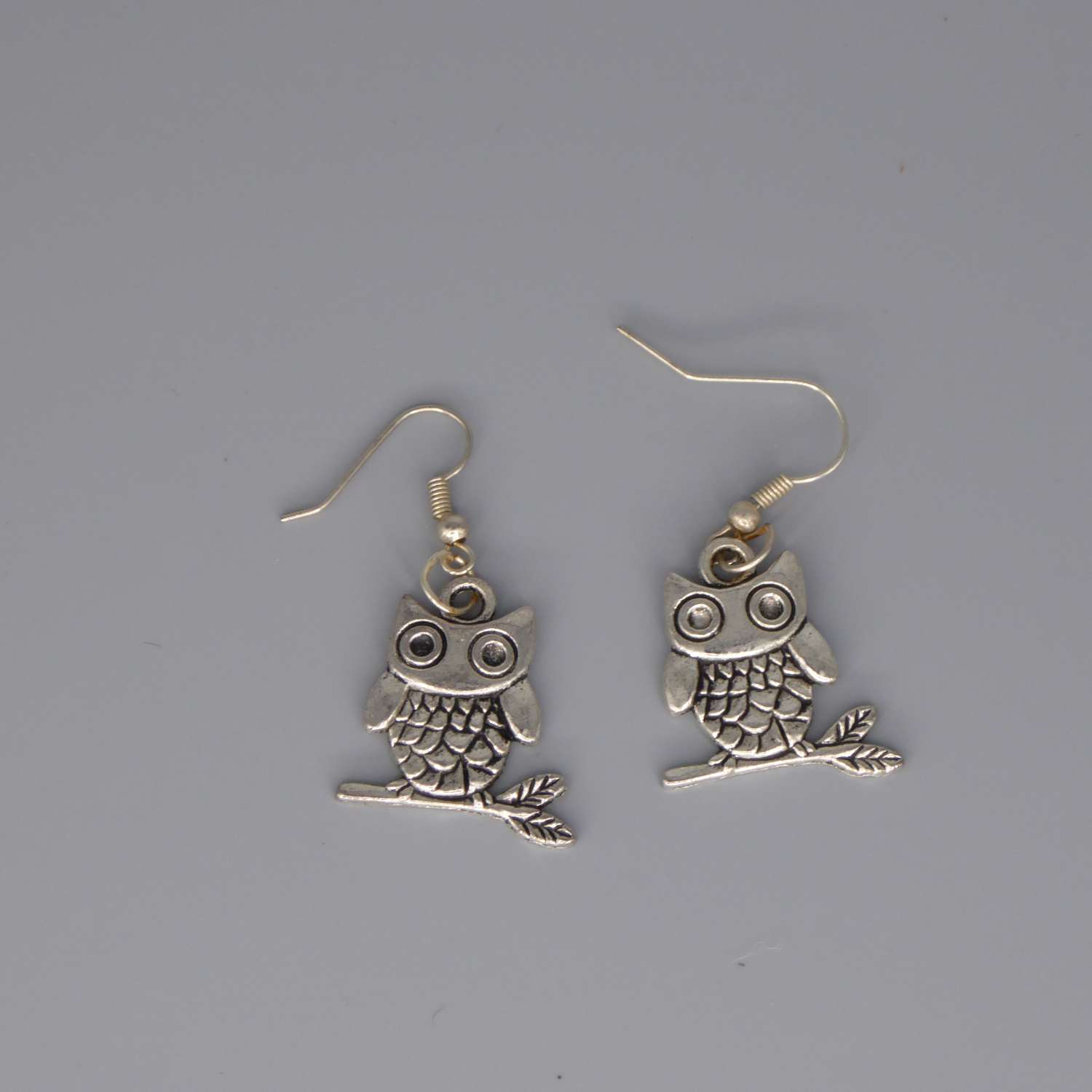 owl earrings length 23mm width 22mm owl earrings length 23mm width 22mm