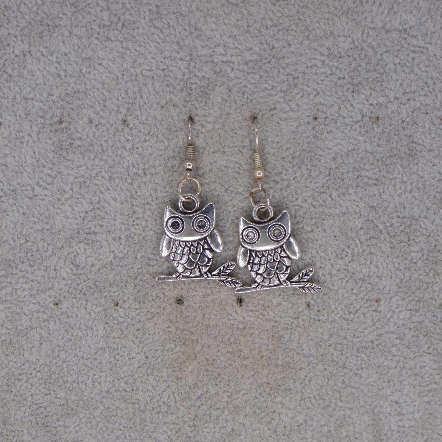 owl earrings length 23mm width 22mm owl earrings length 23mm width 22mm