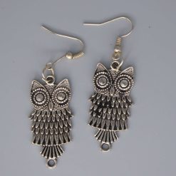 owl earrings length 37mm width 17mm