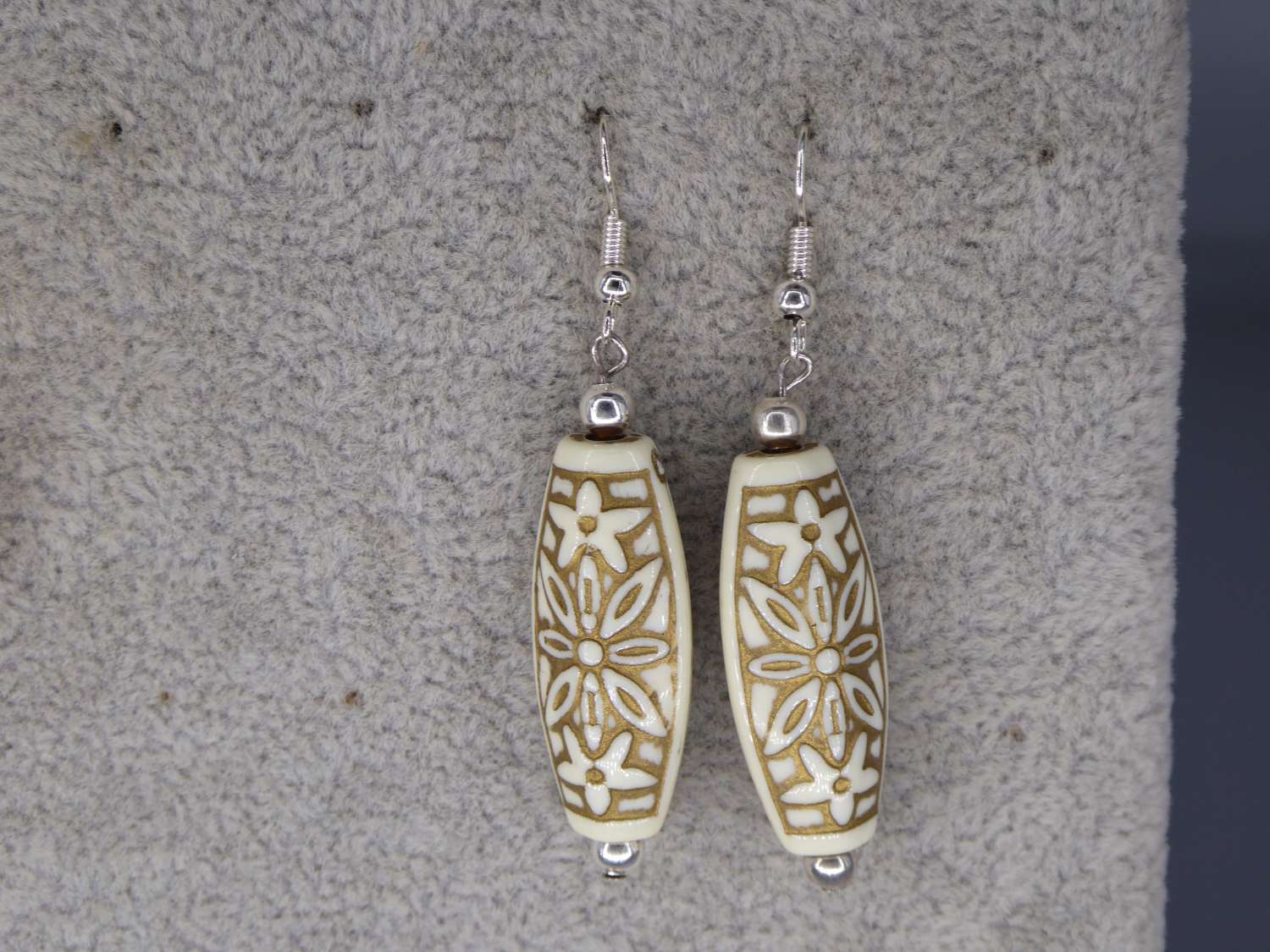 Tibetan earrings. length 35mm width 13mm Tibetan earrings. length 35mm width 13mm