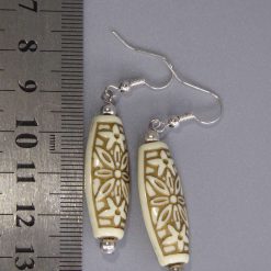 Tibetan earrings. length 35mm width 13mm 2 Tibetan earrings. length 35mm width 13mm 2