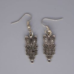 owl earrings length 27mm width 13mm