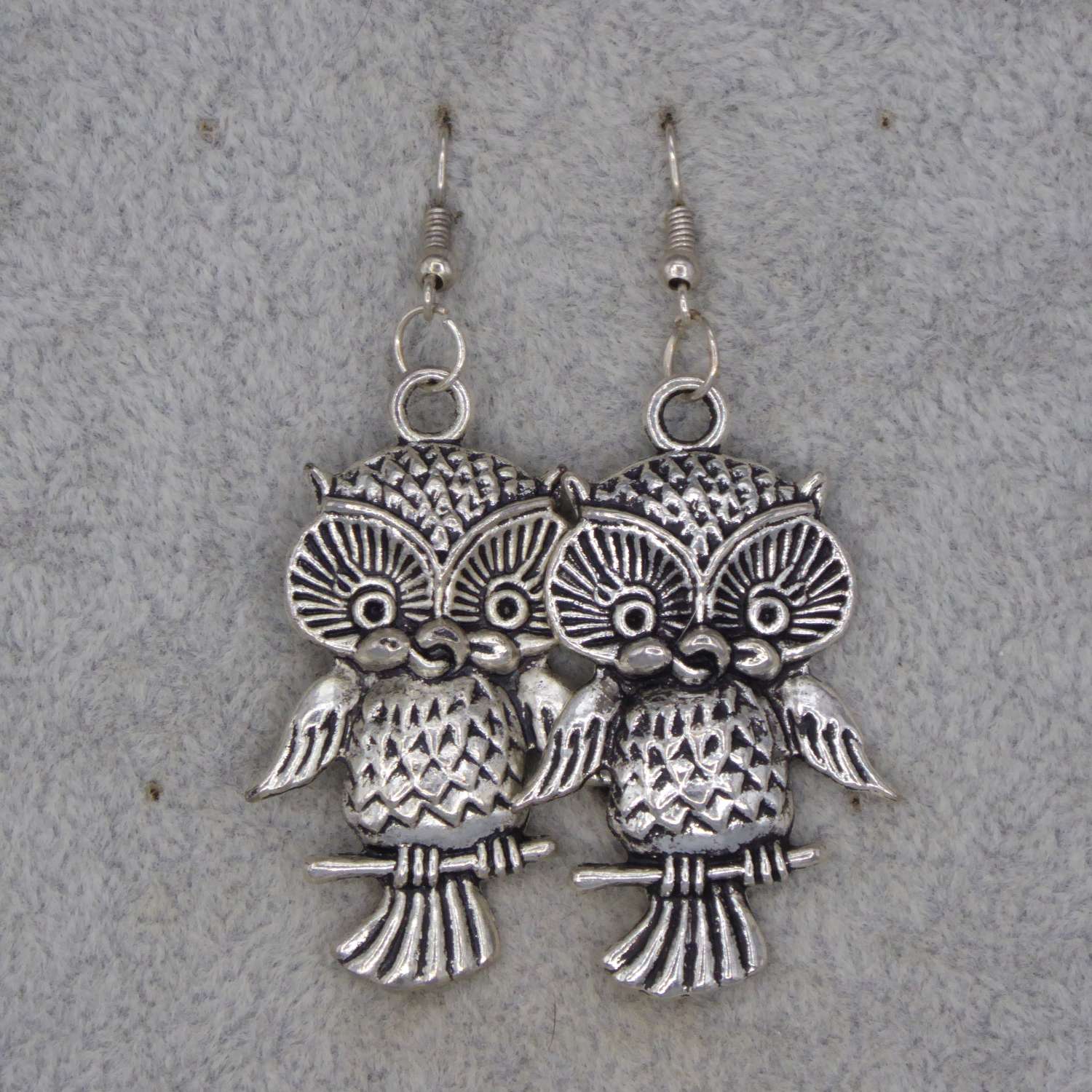 owl earrings length 44mm width 27mm owl earrings length 44mm width 27mm