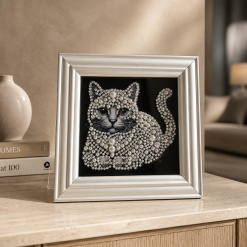 Beautiful pearl painting cat #4
