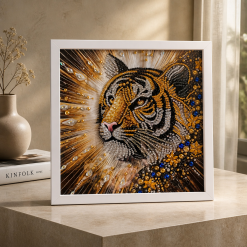 Stunning dynamic tiger