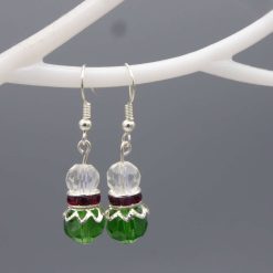 Grinch earrings length 22mm width 10mm