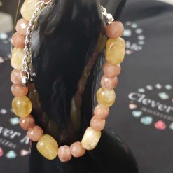 Sunstone and Citrine bracelet