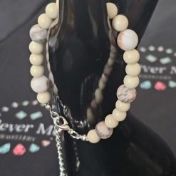 Pink Zebra Jasper bracelet 1 Pink Zebra Jasper bracelet 1