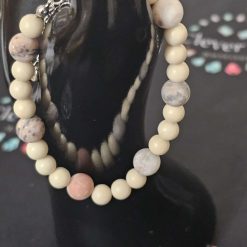 Pink Zebra Jasper bracelet