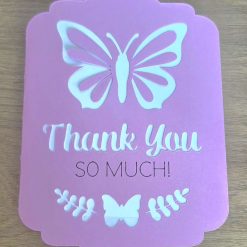 Thank you butterfly card