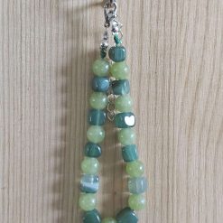 Peridot and agate bracelet